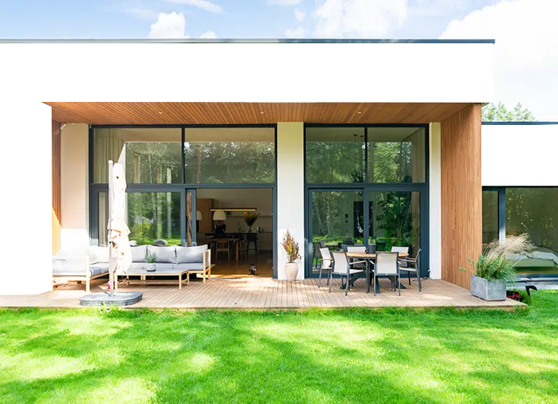 house and patio