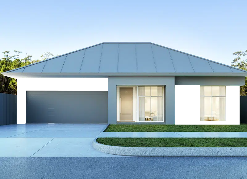 House and Garage